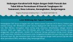 Hubungan Karakteristik Hujan dengan Debit Puncak dan Tebal Aliran Permukaan di Daerah Tangkapan Air Tamansari, Desa Leksana, Karangkobar, Banjarnegara